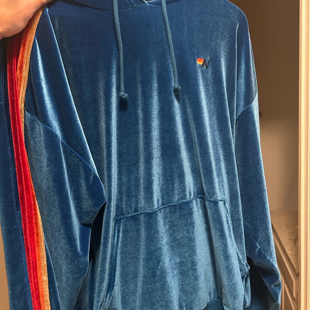 Aviator Nation Blue Sweater Soft Relaxed Fit